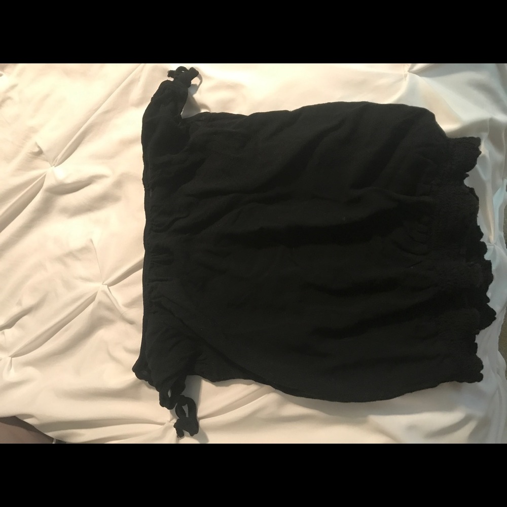 Off shoulder black top